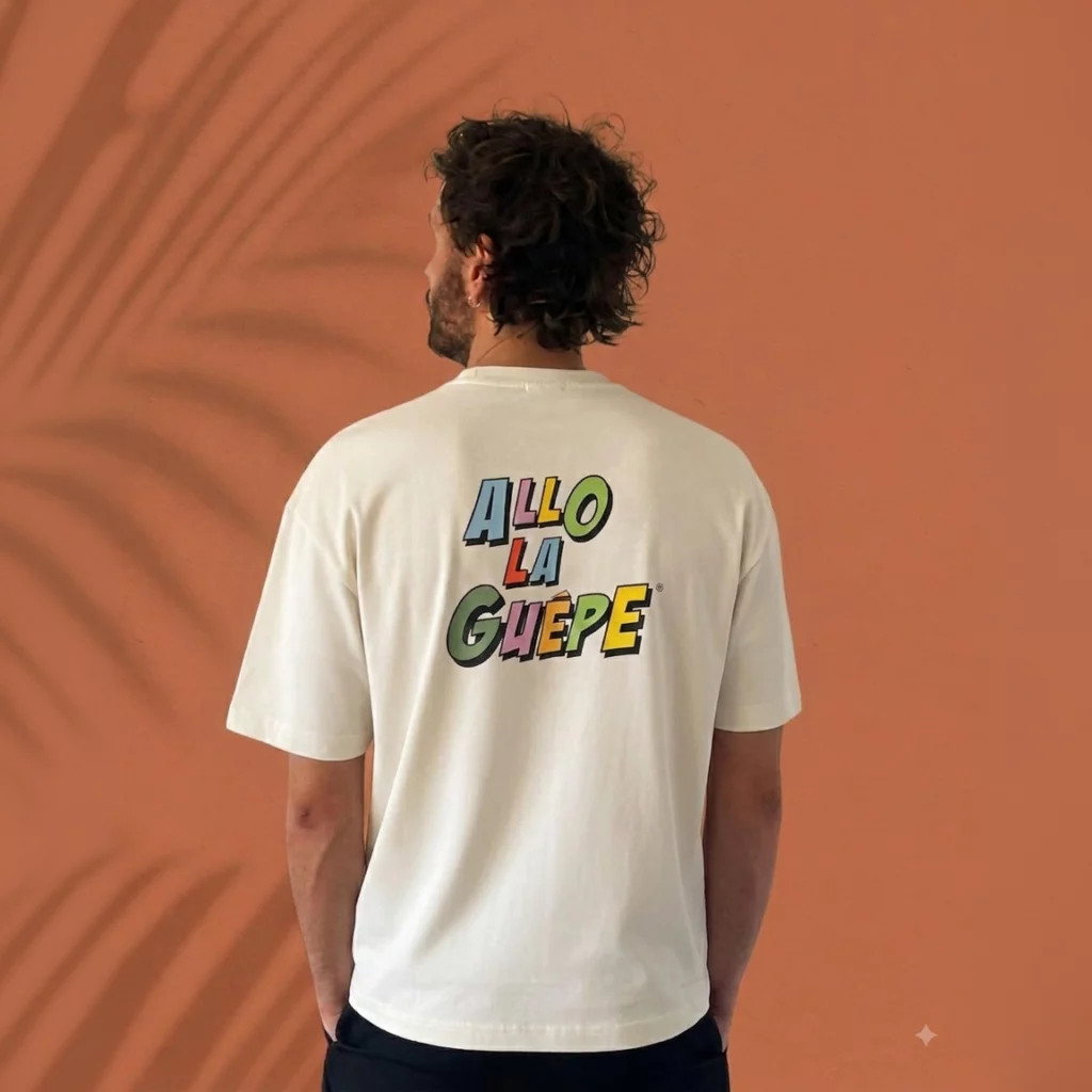 le nouveau tshirt allo la guêpe couleur ivoire
